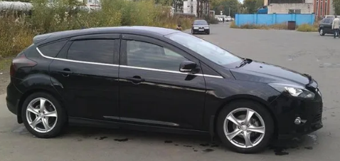 Дефлекторы окон (ветровики) Ford Focus III Sd/Hb 5d 2011"EuroStandard" (Форд Фокус) Кобра Тюнинг