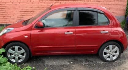 Дефлекторы окон (ветровики) Nissan Micra 5d (K12) 2003 (Ниссан Микра) Кобра Тюнинг